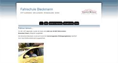 Desktop Screenshot of fahrschule-bleckmann.de