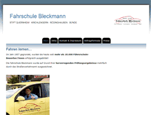 Tablet Screenshot of fahrschule-bleckmann.de